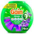 Gain Flings Laundry Detergent Soap Pacs, 4-in-1 Oxi Boost and Febreze, Moonlight Breeze Scent, 76 Count
