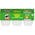 Pringles Potato Crisps Chips, Lunch Snacks, Snack Cups, Sour Cream and Onion, 8.8oz Tray (12 Cups)