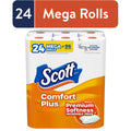 Scott ComfortPlus Toilet Paper, 24 Mega Rolls