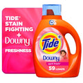 Tide Plus a Touch of Downy Liquid Laundry Detergent, April Fresh Scent, 84 fl oz, 59 Loads