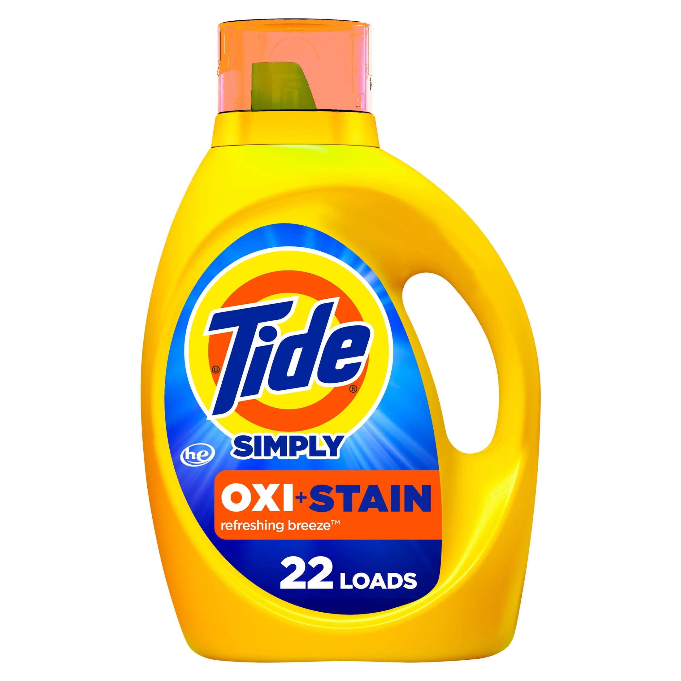 Tide Simply Oxi Boost + Ultra Stain Release, Refreshing Breeze, 22 Loads, 31 fl oz
