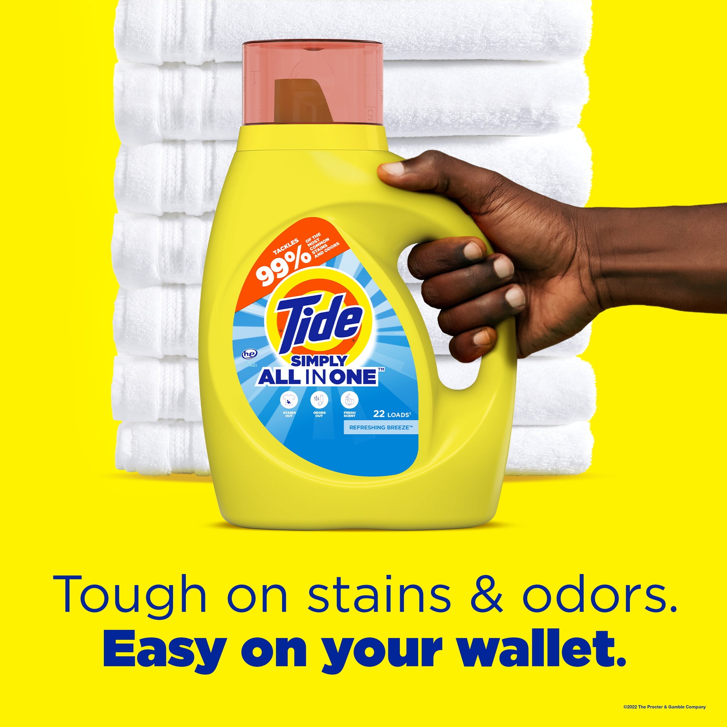 Tide Simply Clean & Fresh Liquid Laundry Detergent, Refreshing Breeze, 6 Loads, 10 fl oz