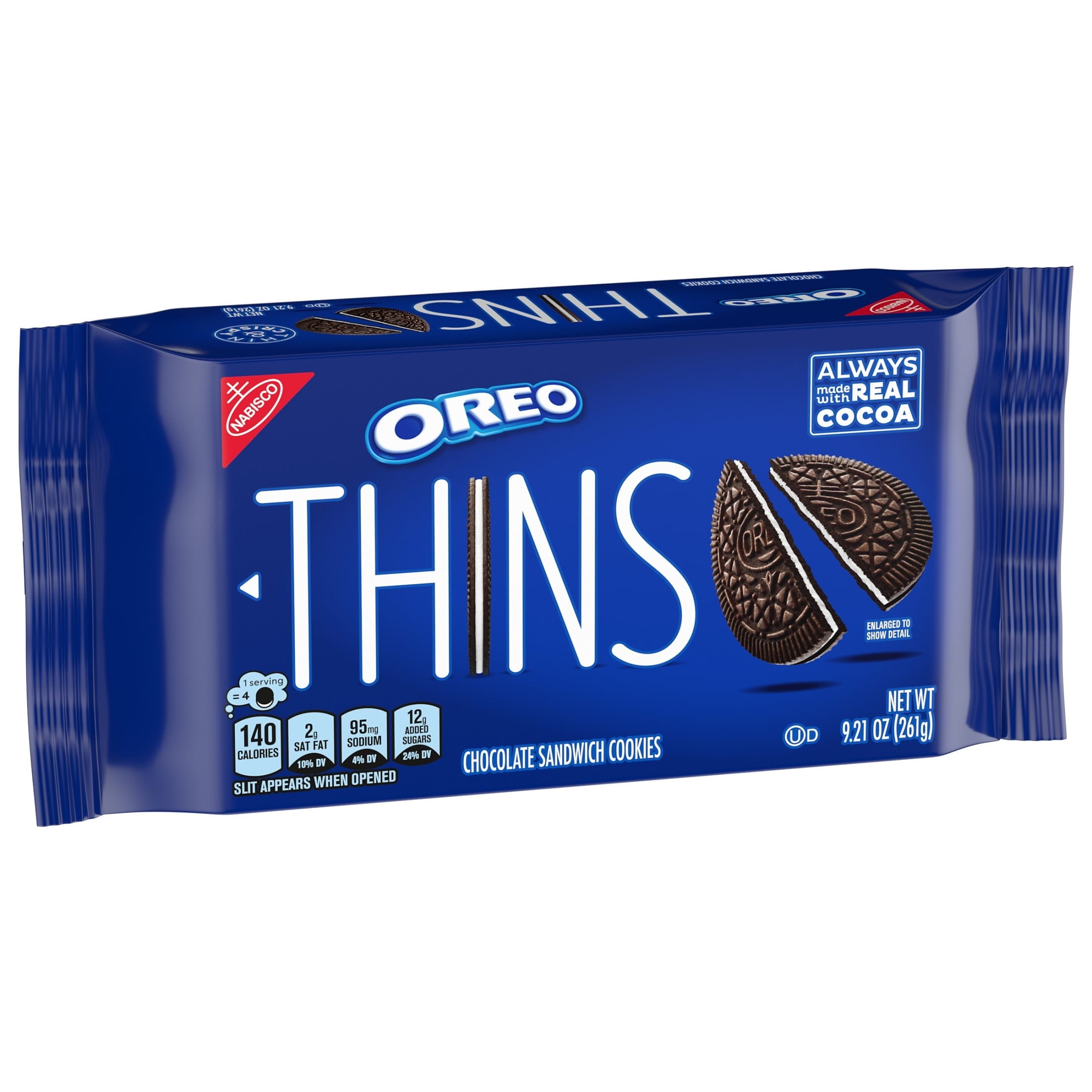 OREO Thins Chocolate Sandwich Cookies, 9.21 oz