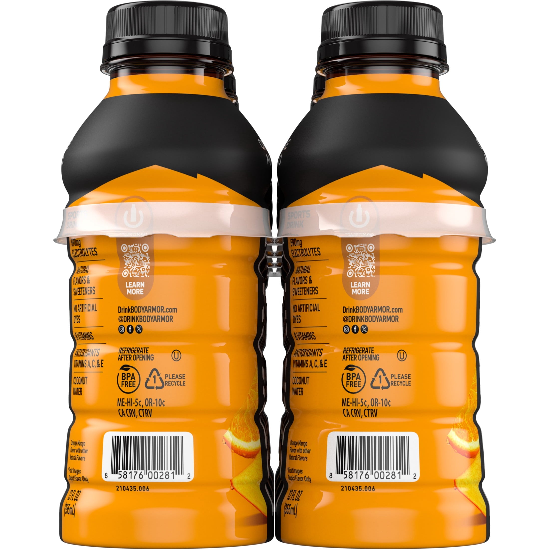 BODYARMOR Strawberry Banana Sports Drink Bottles, 12 fl oz, 8 Pack