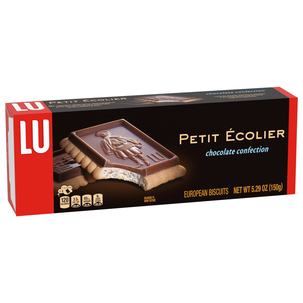 Lu Petit Ecolier European Milk Chocolate Biscuit Cookies, 5.29 oz