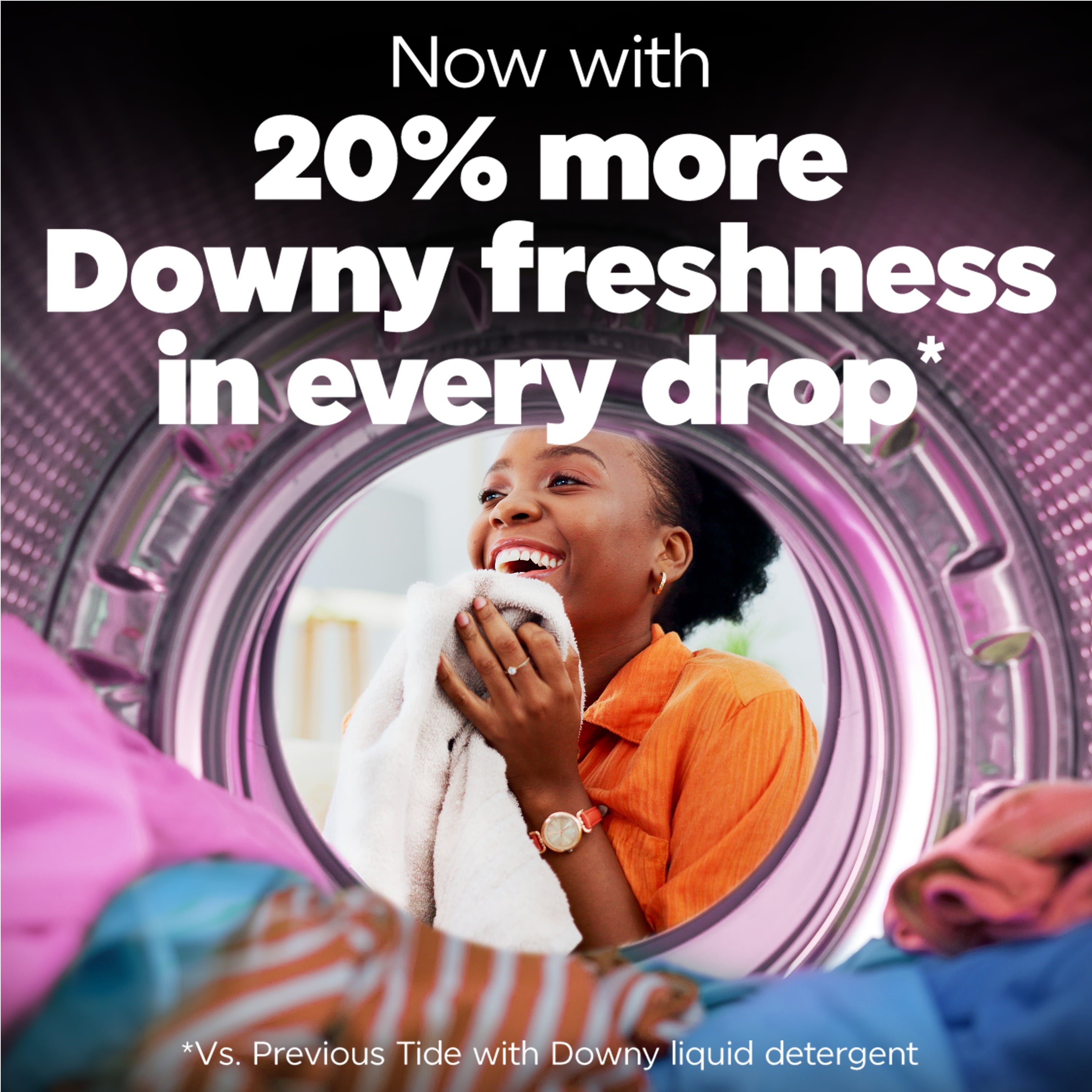 Tide Plus a Boost of Ultra Downy Liquid Laundry Detergent, April Fresh Scent, 55 fl oz, 39 Loads