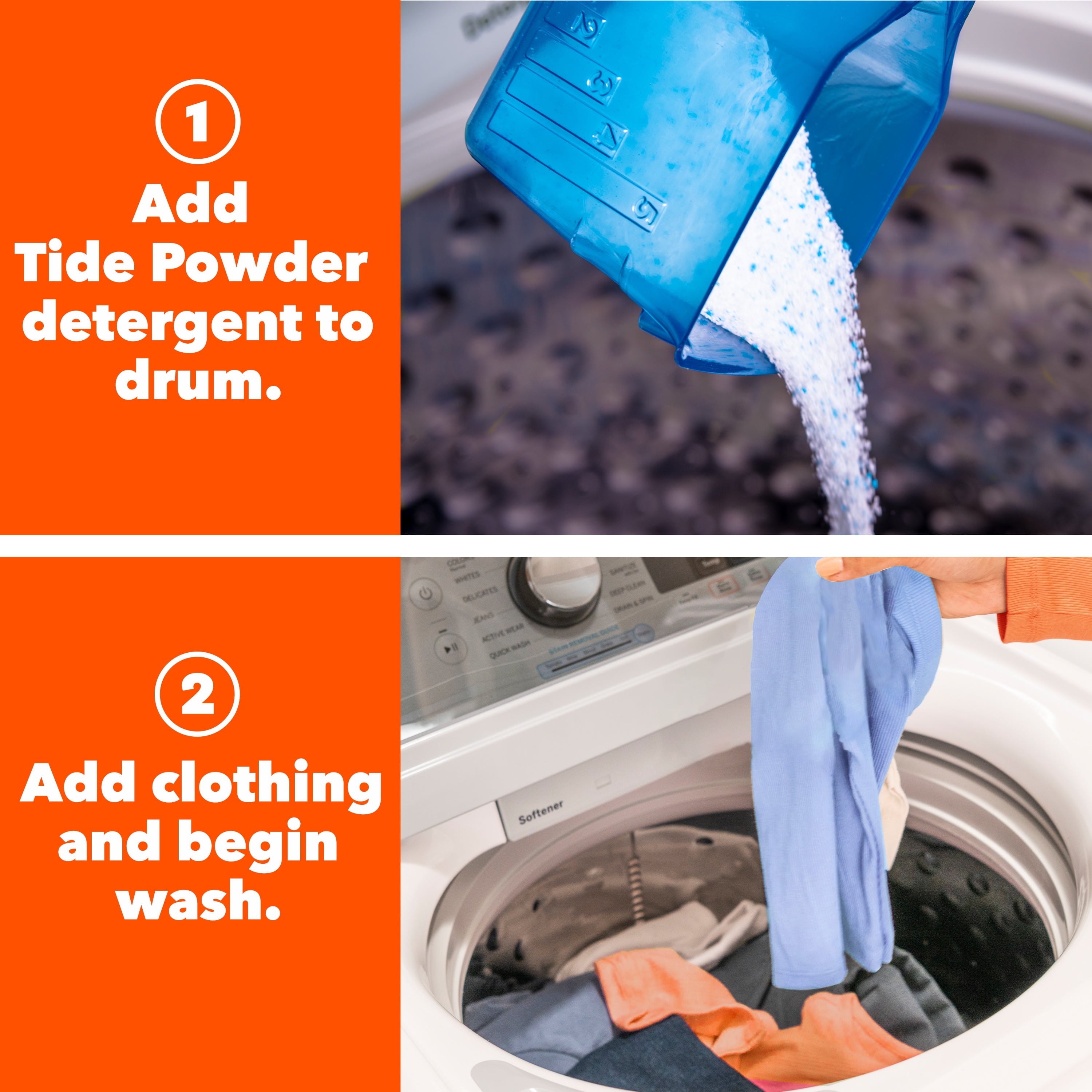 Tide Powder Laundry Detergent, Original Scent, 50 oz, 44 Loads