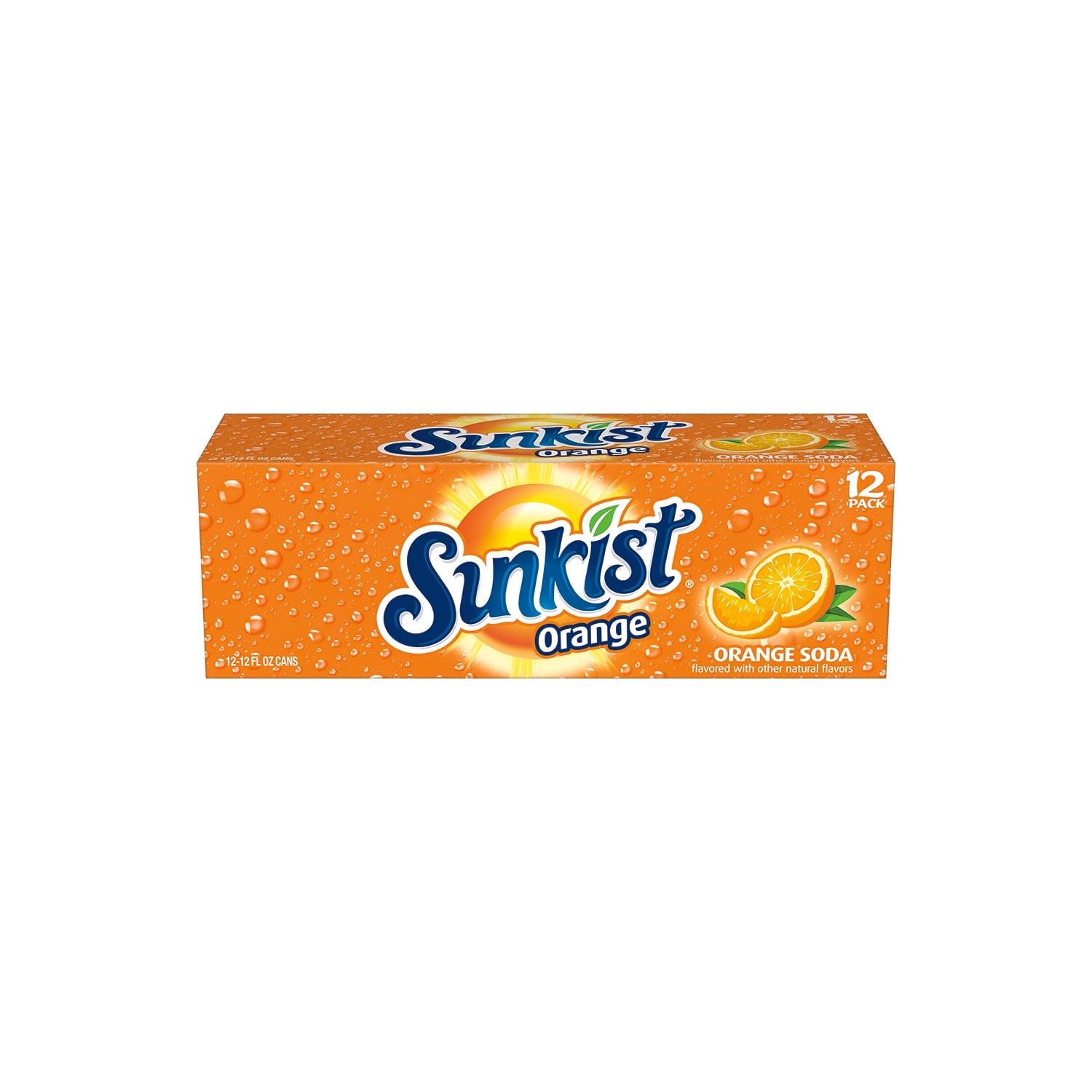 Sunkist Orange Soda Pop, 12 fl oz, 12 Pack Cans
