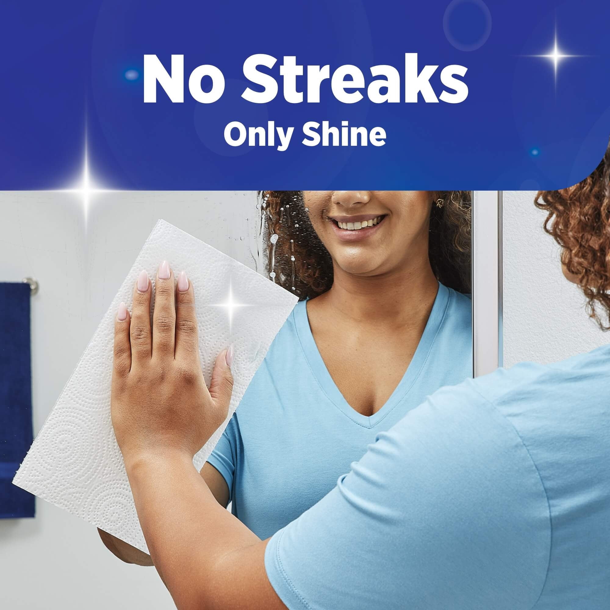 Sparkle Tear-A-Square Paper Towels, 6 Double Rolls, 110 Sheets per Roll