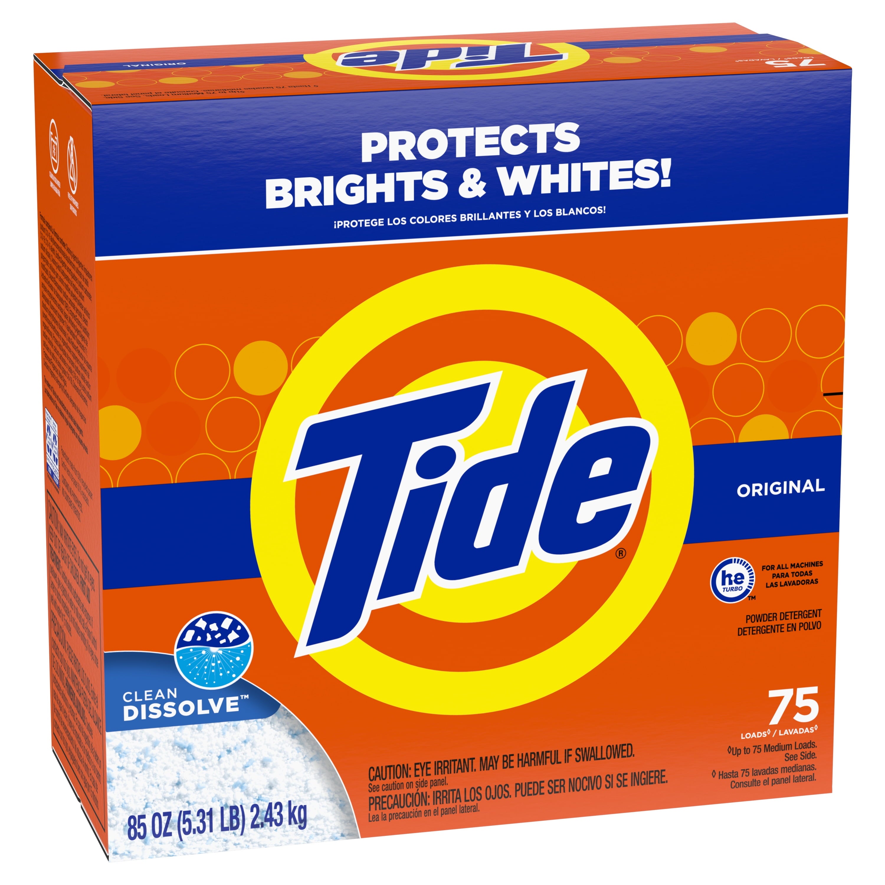 Tide Powder Laundry Detergent, Original Scent, 50 oz, 44 Loads