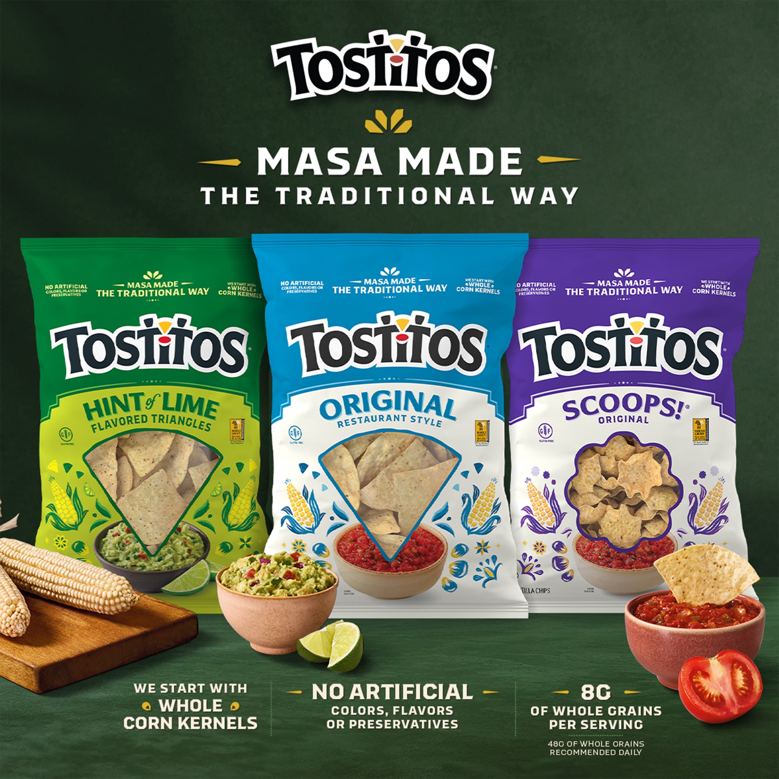 Tostitos Bite Size Rounds, Tortilla Chips, 1oz Bags (40 Pack)