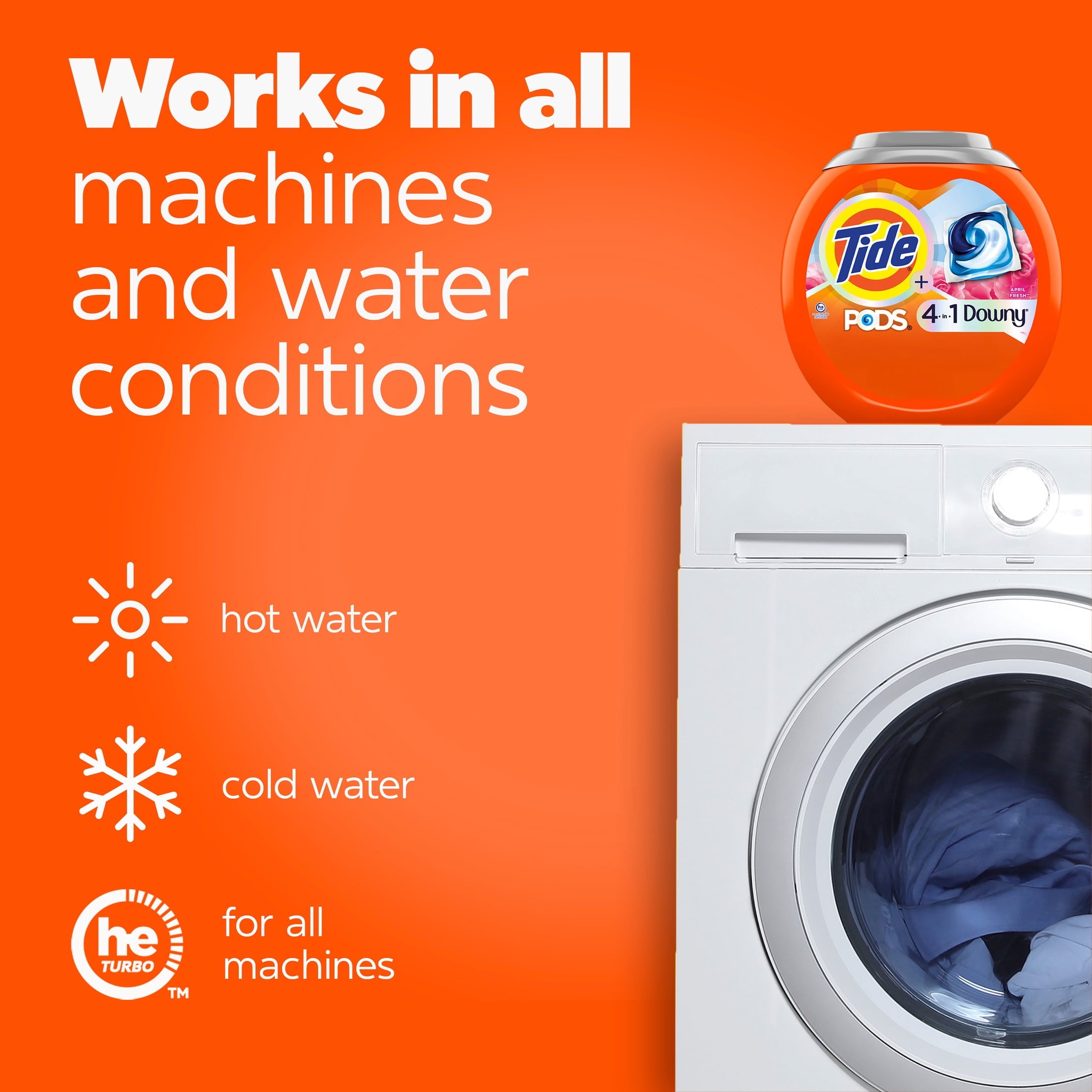 Tide PODS Laundry Detergent Pacs with a Touch of Downy Freshness, 3X Cleaning Power, 11 Count