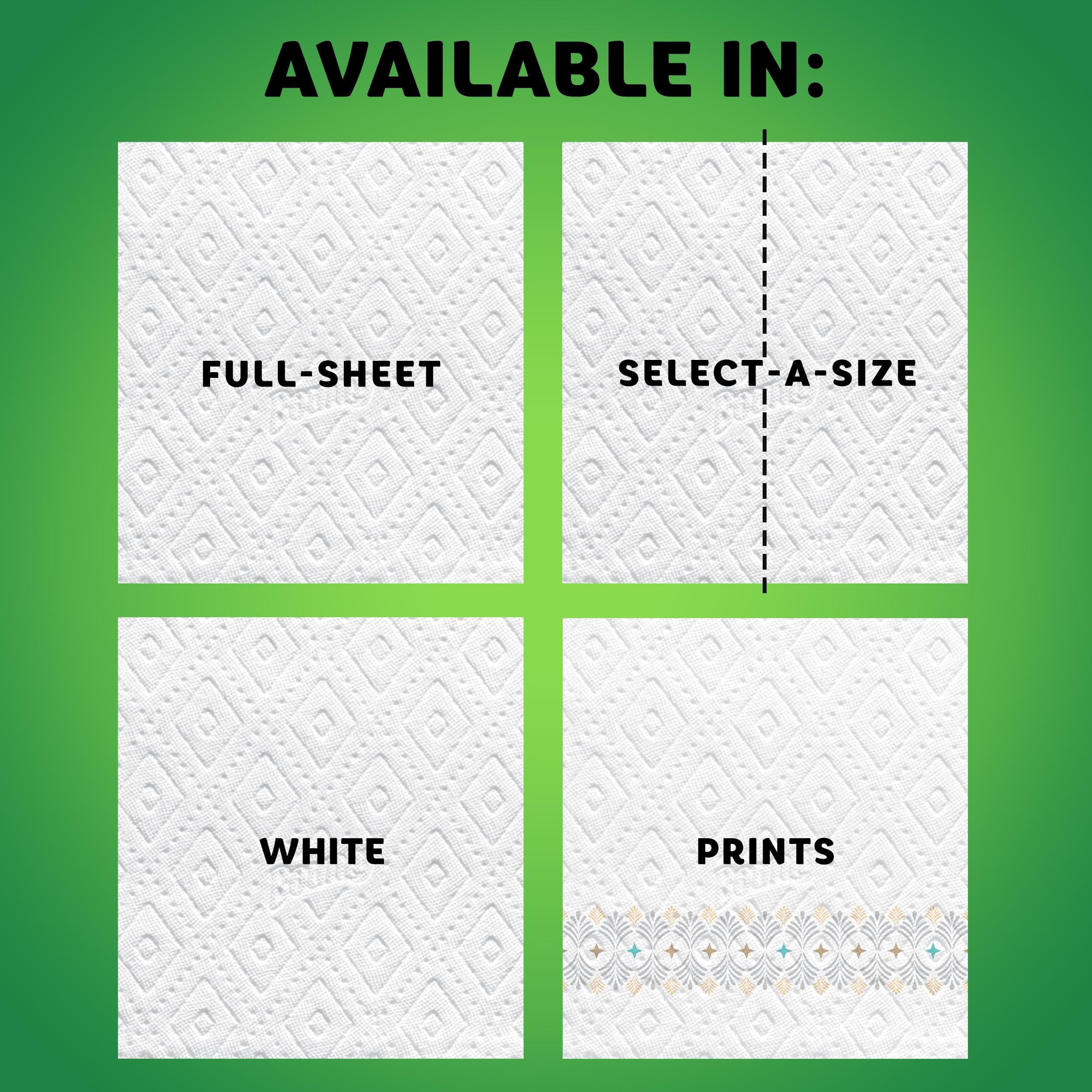 Bounty Select-A-Size Paper Towels, Print, 6 Triple Rolls