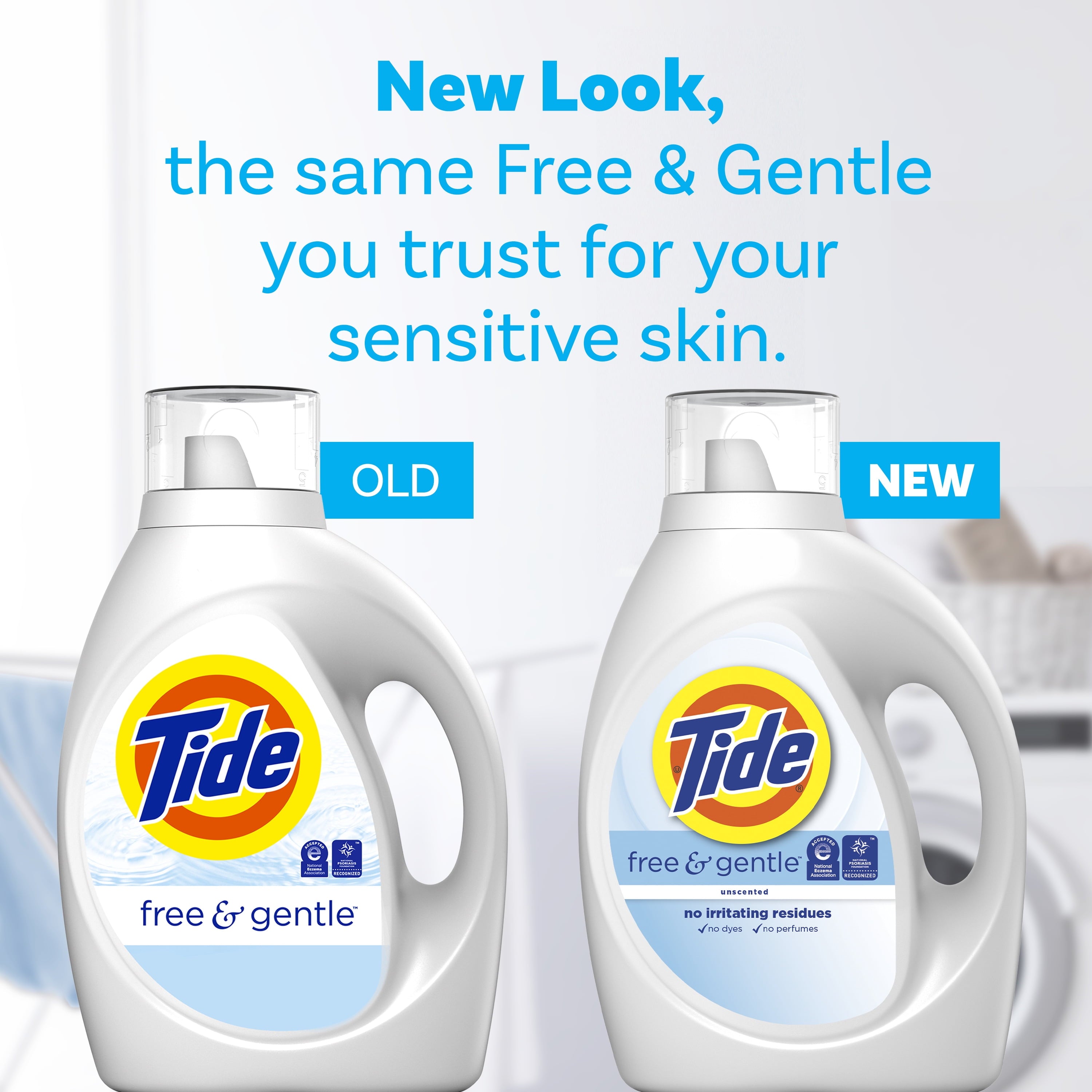 Tide Free & Gentle Laundry Detergent Liquid, 63 fl oz, 48 Loads