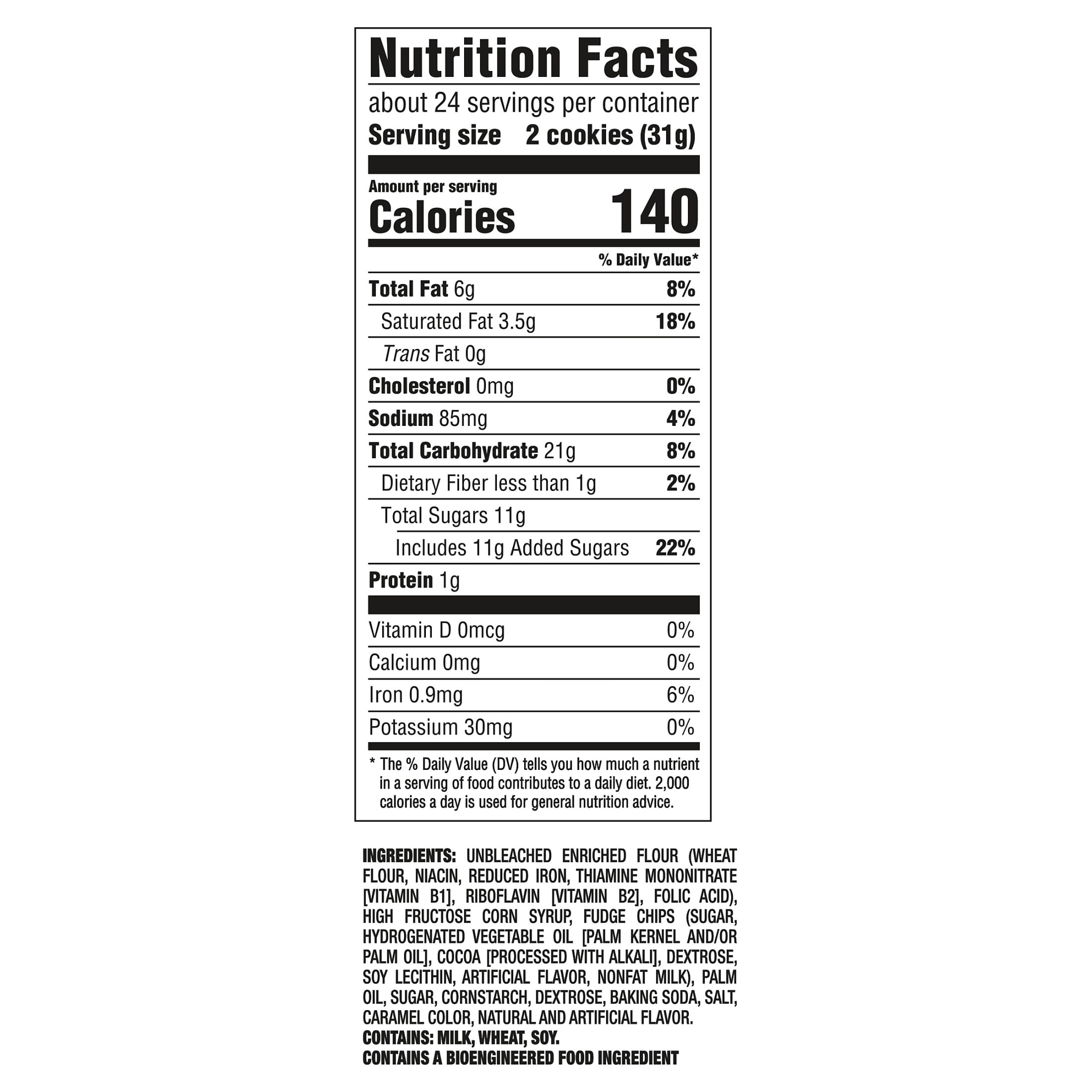 CHIPS AHOY! Chewy Fudgy Chocolate Chip Cookies, Party Size, 26 oz