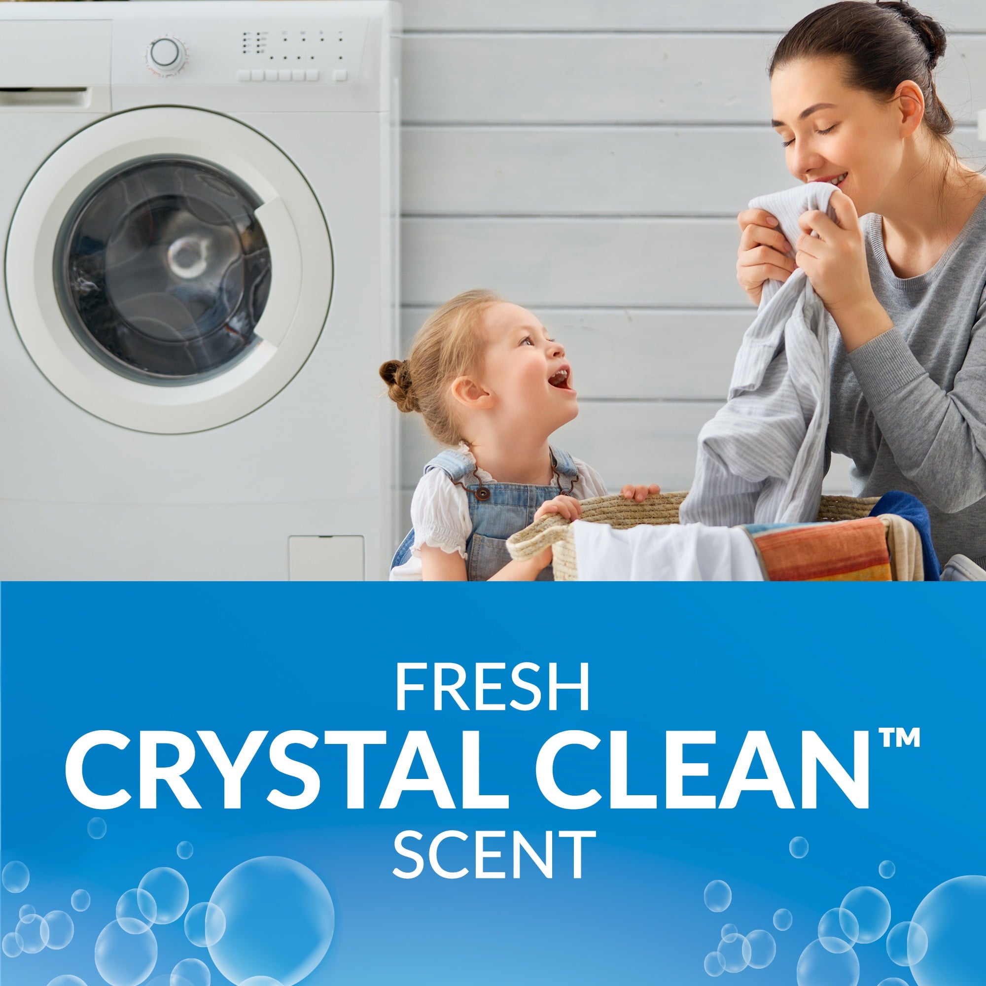 XTRA Plus OxiClean, Crystal Clean, 88 Loads Liquid Laundry Detergent, 136.4 Fl oz
