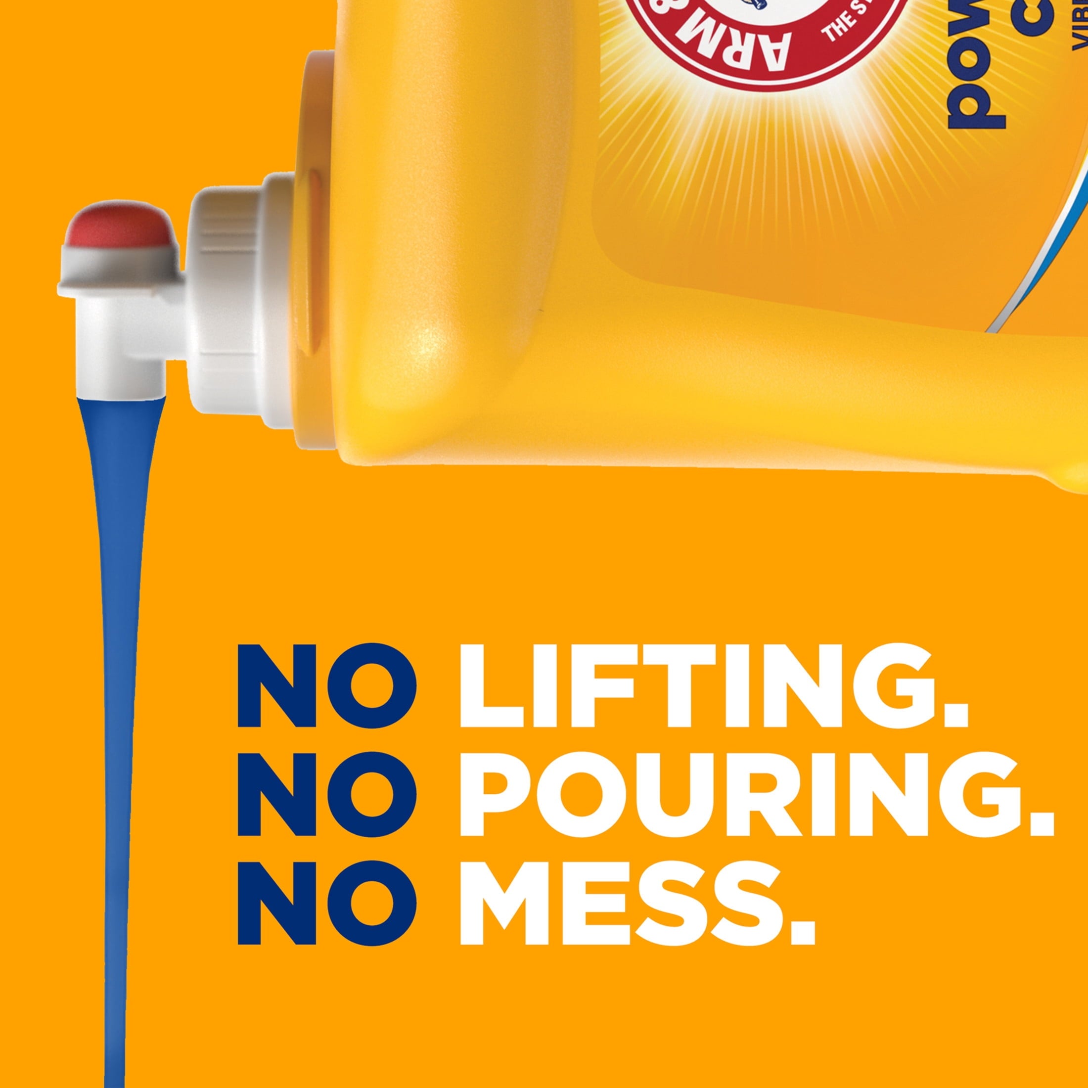 ARM & HAMMER Laundry Detergent Liquid, Clean Burst, 4 Extra Loads, 174 fl oz, 174 Loads