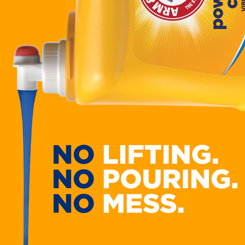 ARM & HAMMER Powerfully Clean Liquid Laundry Detergent Soap, Clean Burst, 200 fl oz, 200 Loads