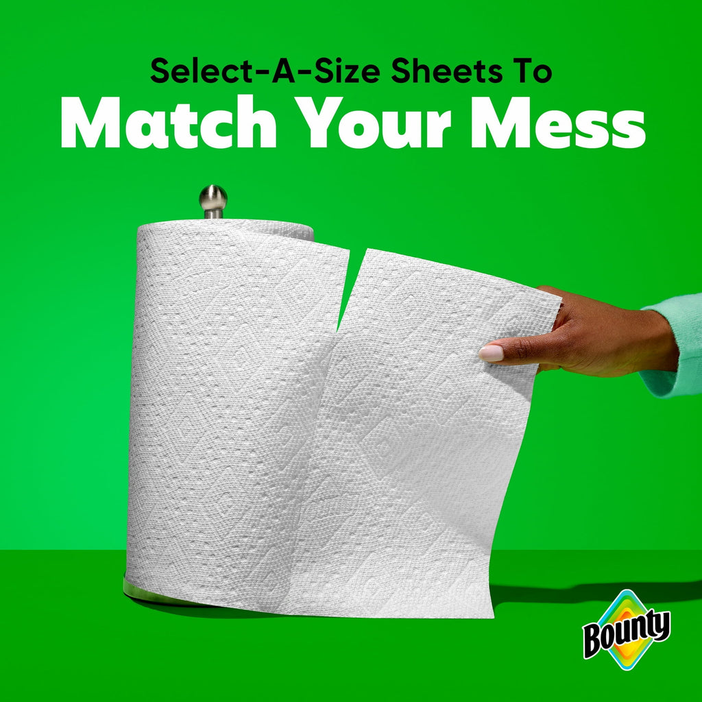 Bounty Paper Towels Select-A-Size White, 4 Triple Rolls, 123 Sheets Per Roll (2 pack)
