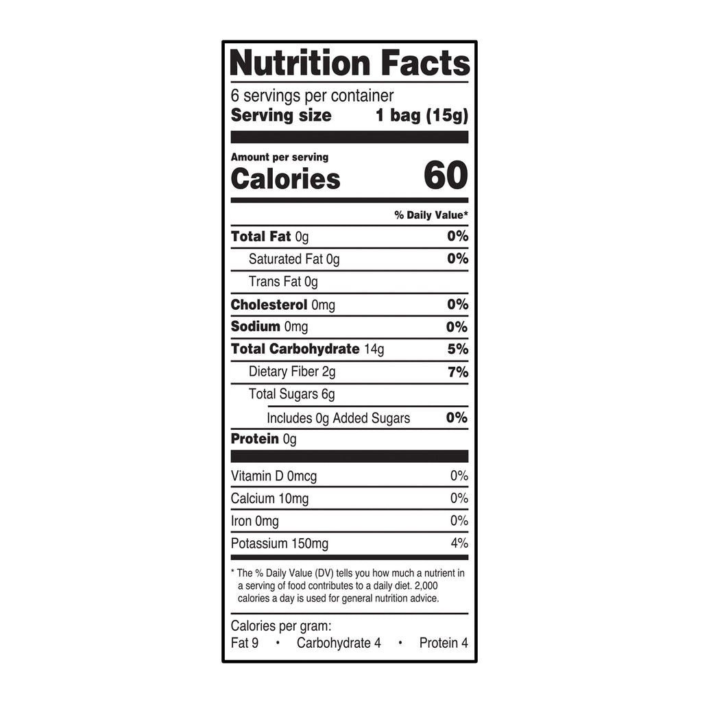 Great Value Baked Apple Chips, 0.53 oz, 6 Count