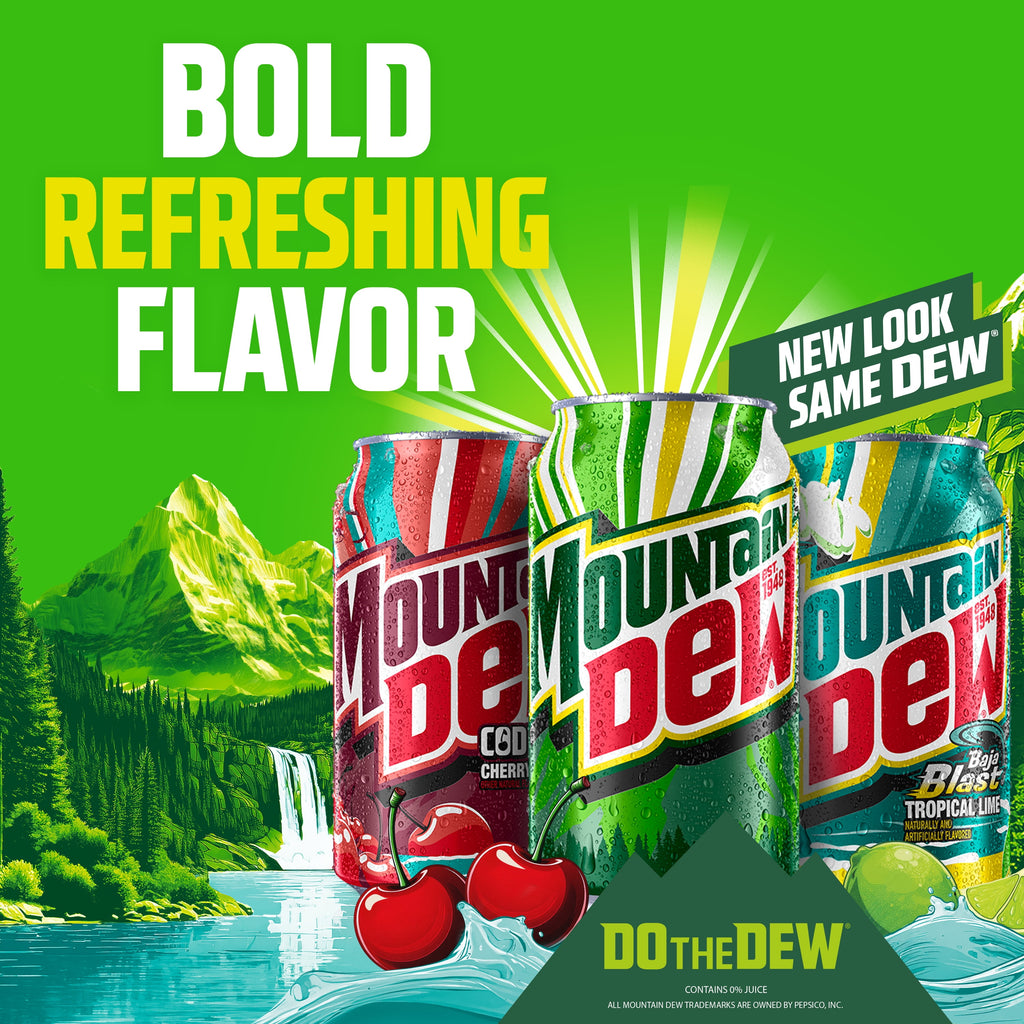 Diet Mountain Dew Citrus Soda Pop, 12 fl oz cans, 12 pack