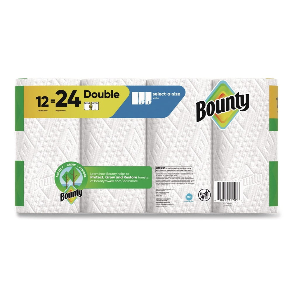 Select-a-Size 5.9 in. x 11 in. 2-Ply Kitchen Roll Paper Towels - White (12/Carton)