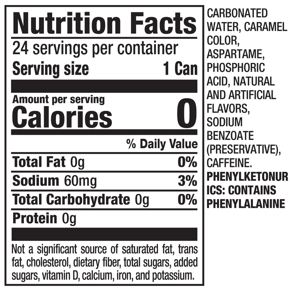 Diet Dr Pepper Soda Pop, 12 fl oz, 24 Pack Cans