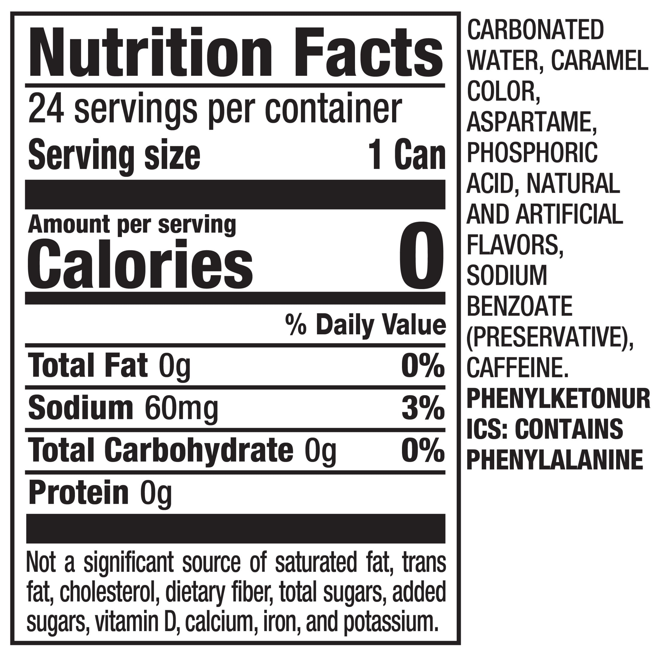 Diet Dr Pepper Soda Pop, 12 fl oz, 24 Pack Cans