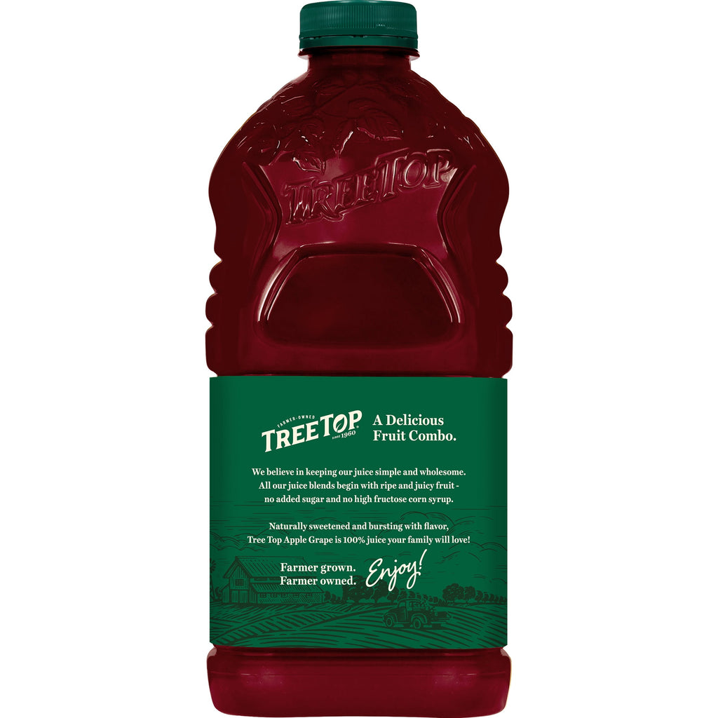 Tree Top 100% Juice Apple Grape, No Sugar Added, 64 fl Oz