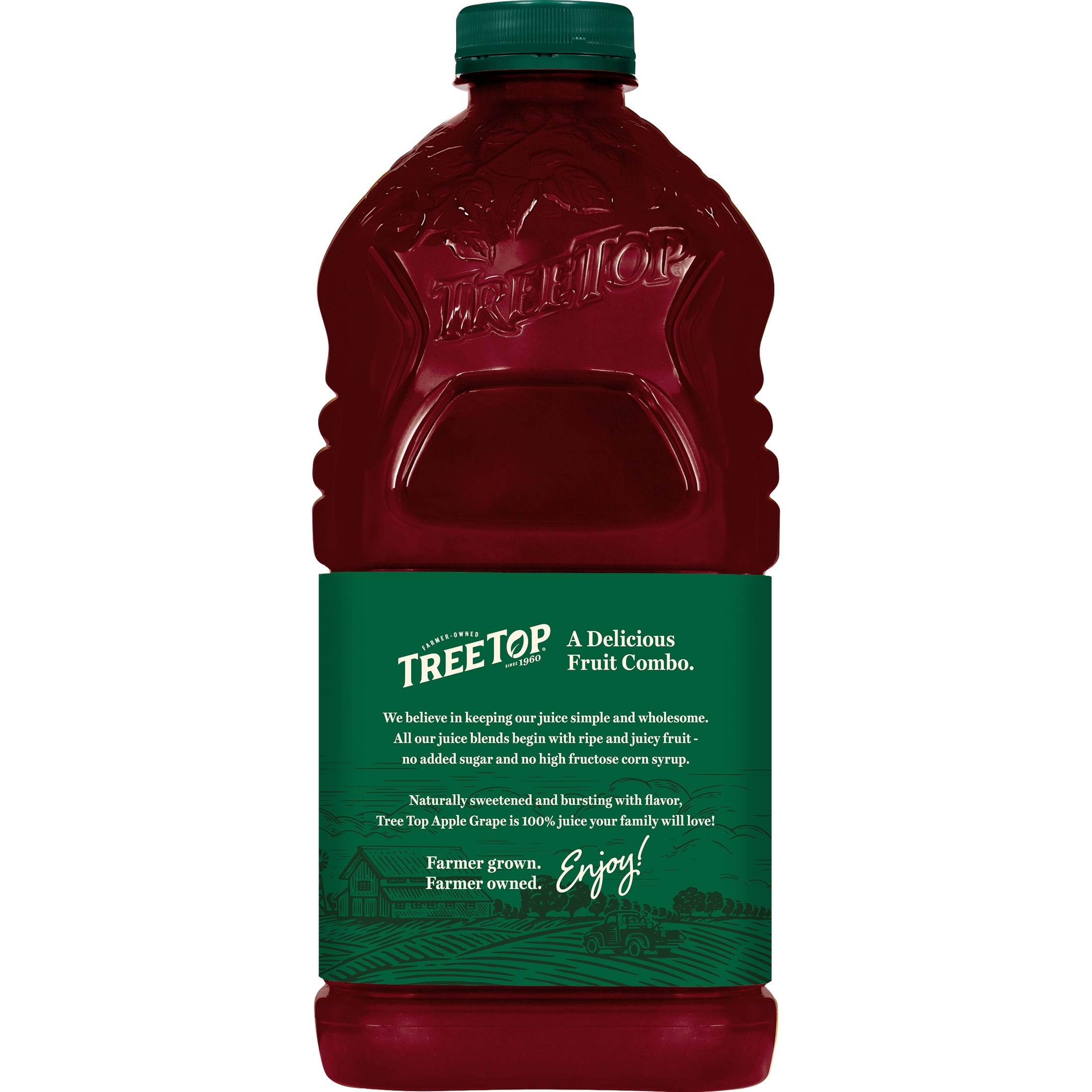 Tree Top 100% Juice Apple Grape, No Sugar Added, 64 fl Oz