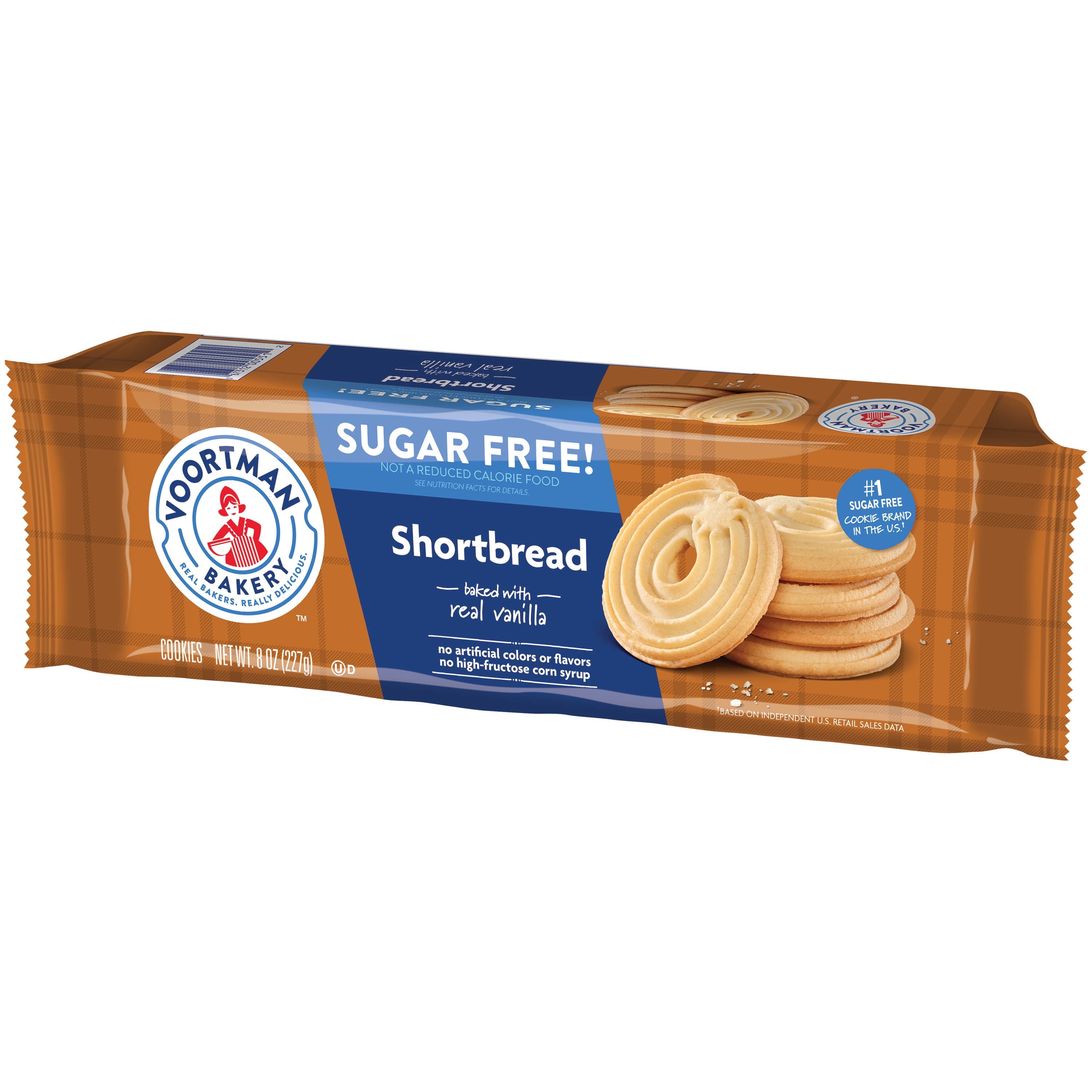 Voortman Bakery Zero Sugar Shortbread Cookies 8 oz., 9 Count