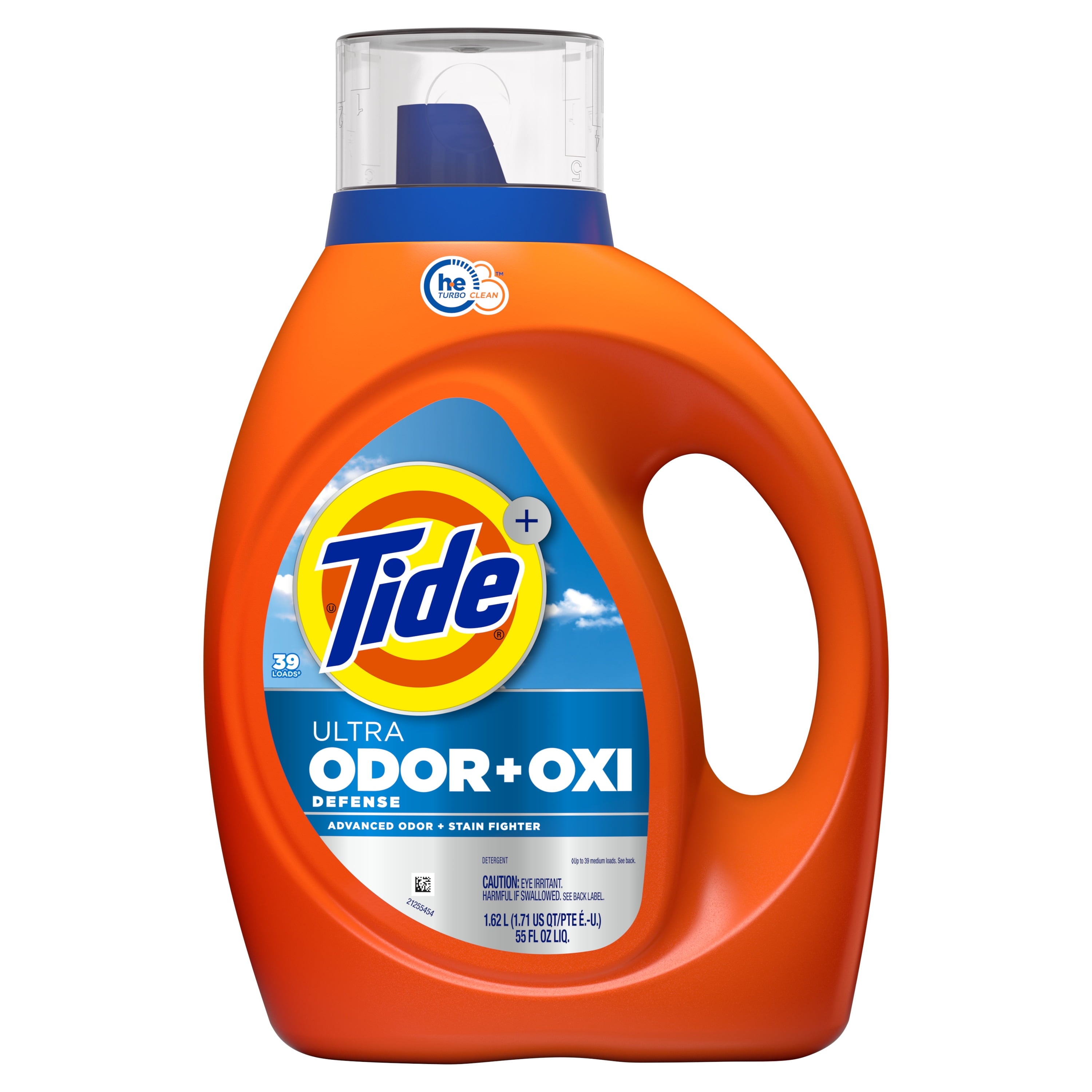 Tide Ultra Odor Defense Plus Oxi Liquid Laundry Detergent, 55 fl oz, 39 Loads