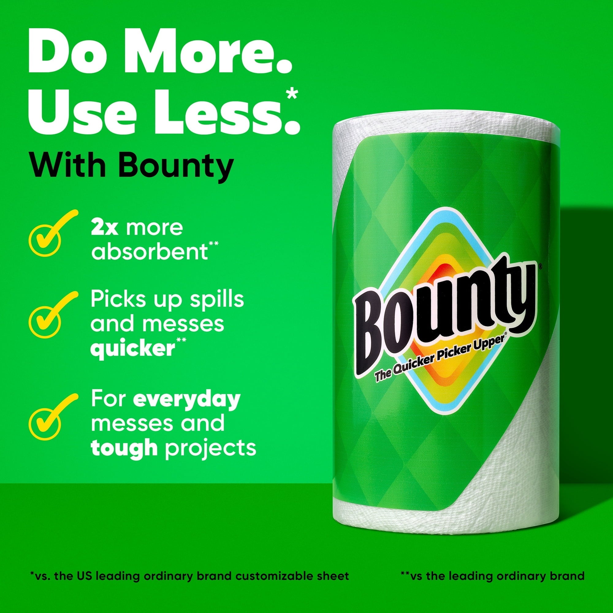 Bounty Paper Towels Select-A-Size Print, 2 Triple Rolls, 123 Sheets Per Roll 4 PACK