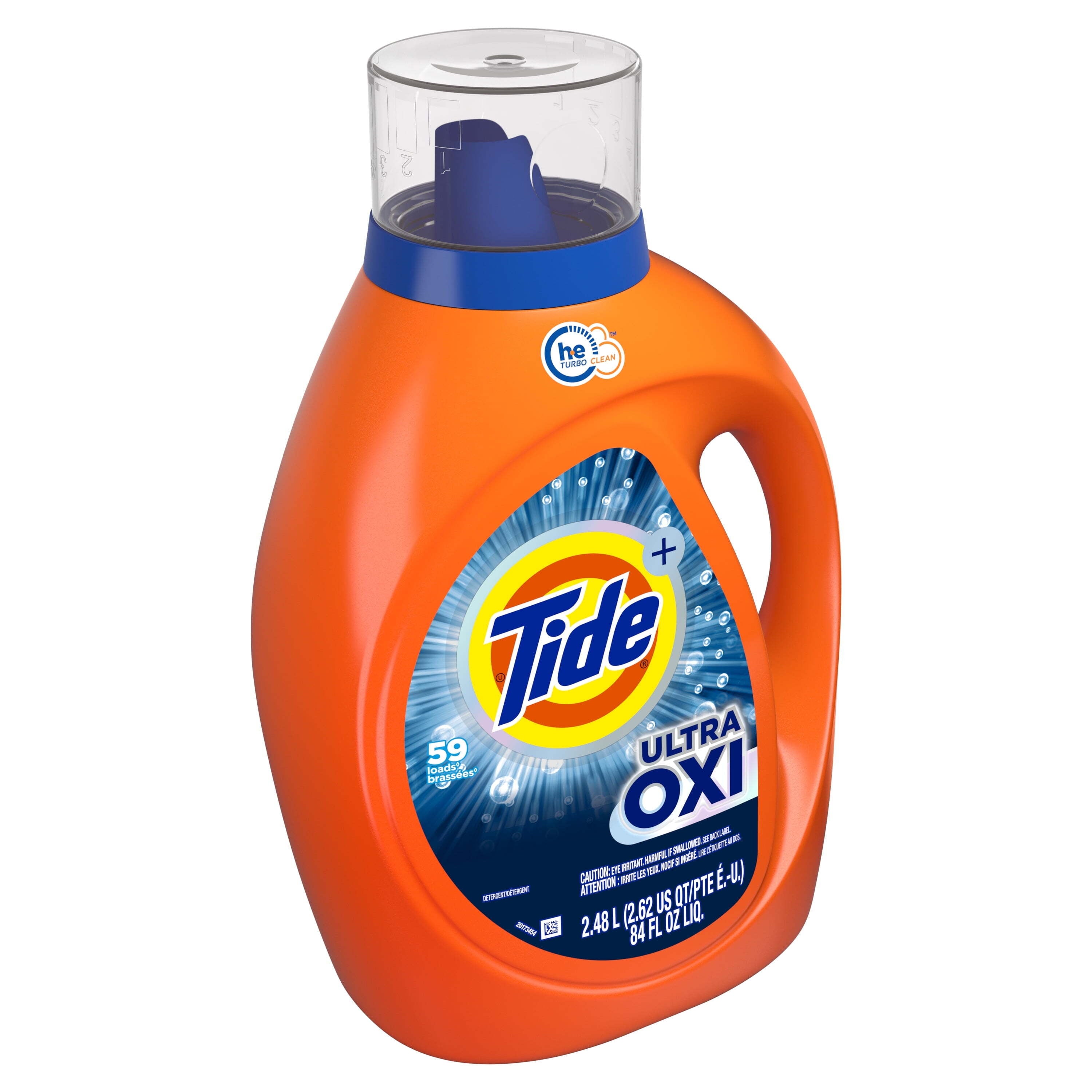 Tide Ultra Oxi Liquid Laundry Detergent, HE Compatible, 84 fl oz, 59 Loads